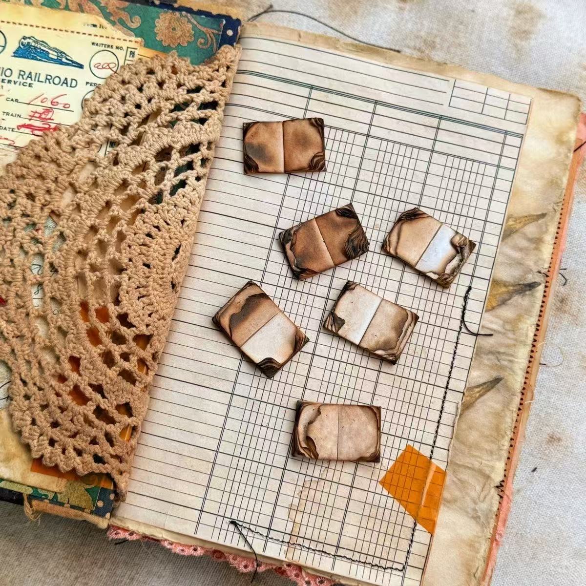 junk journal/scene-building for planners/art journal/mini landscape DIY supplies/mini spell book