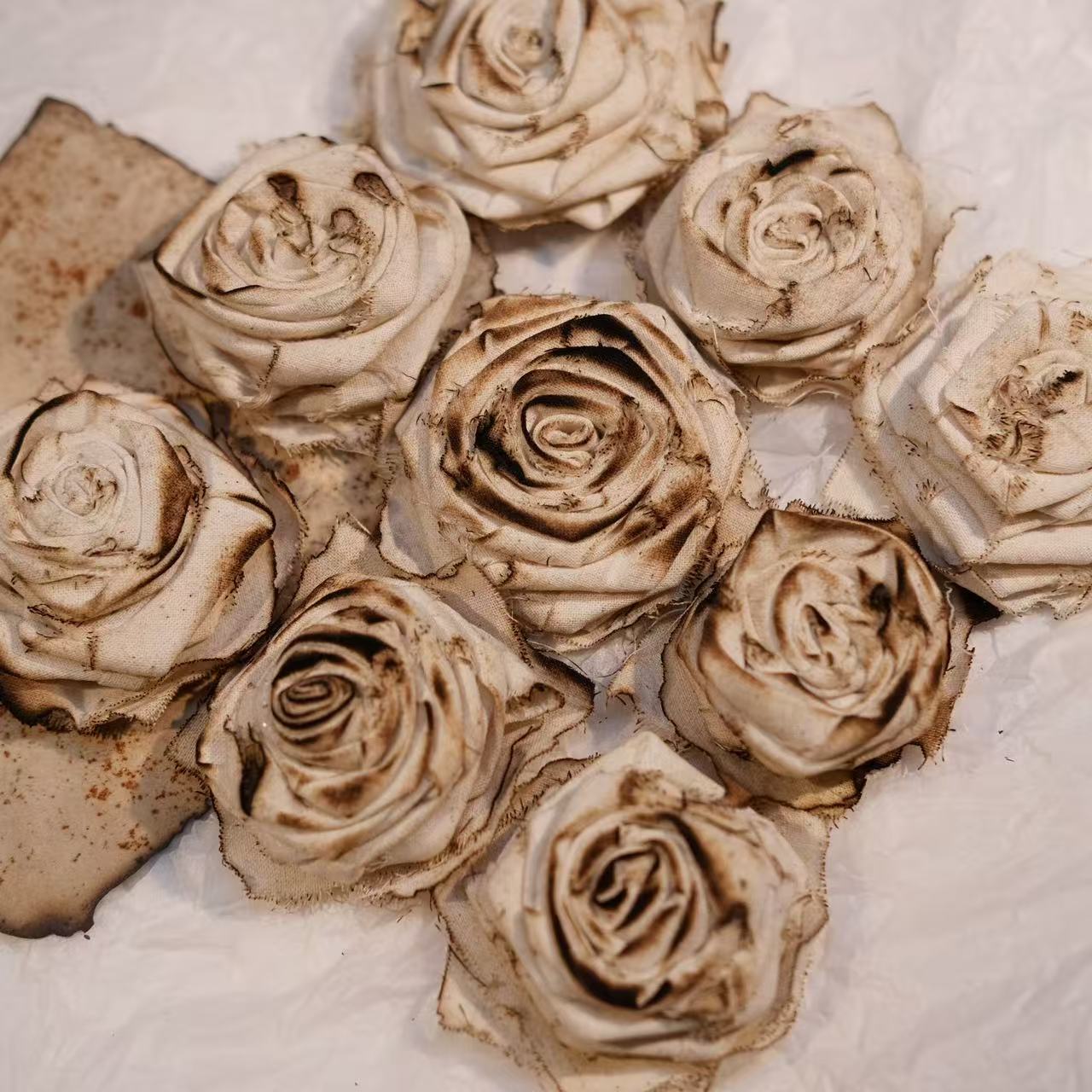 junk journal/art journal/fabric roses