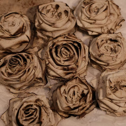 junk journal/art journal/fabric roses