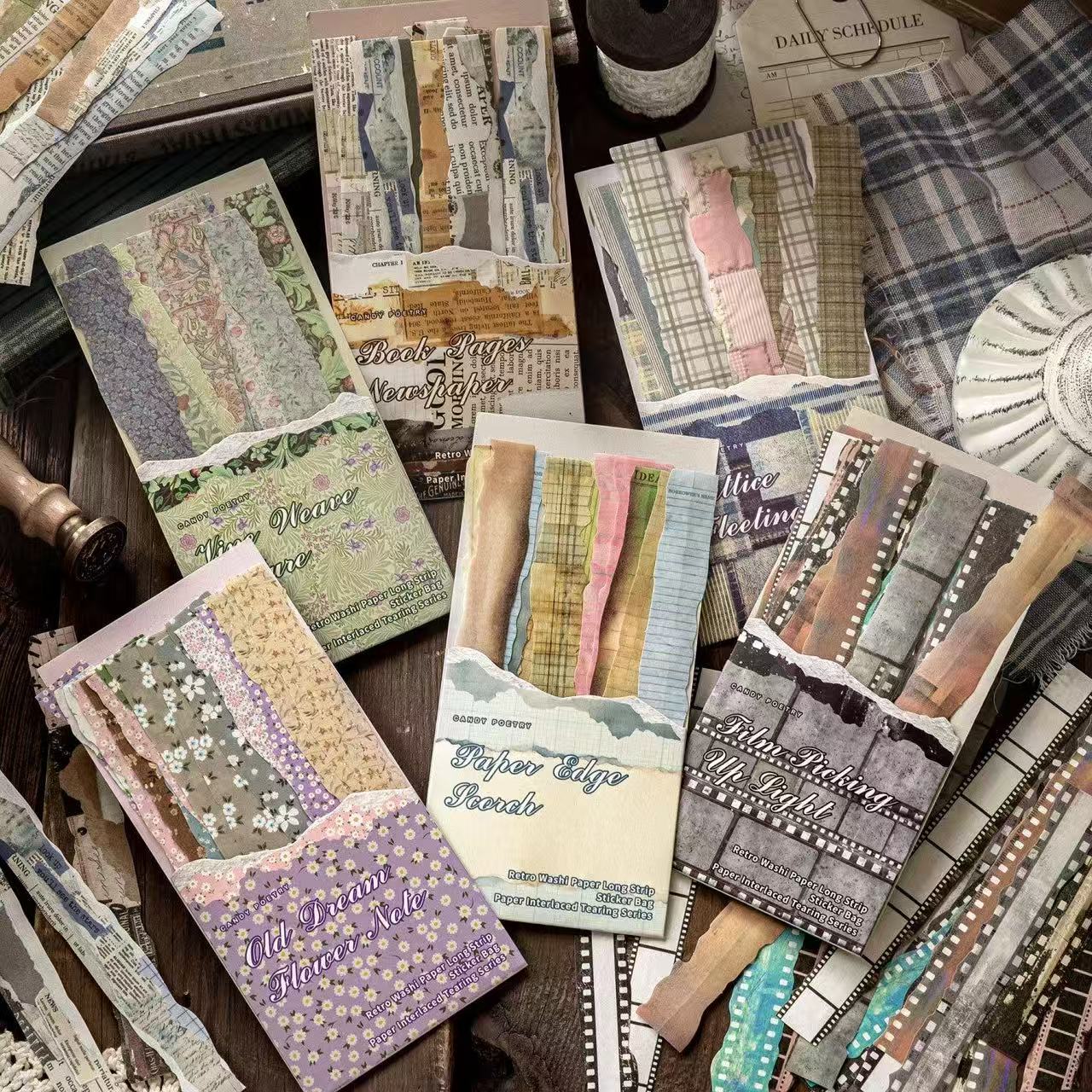 scrapbook paper/planner stickers/junk journal/art journal