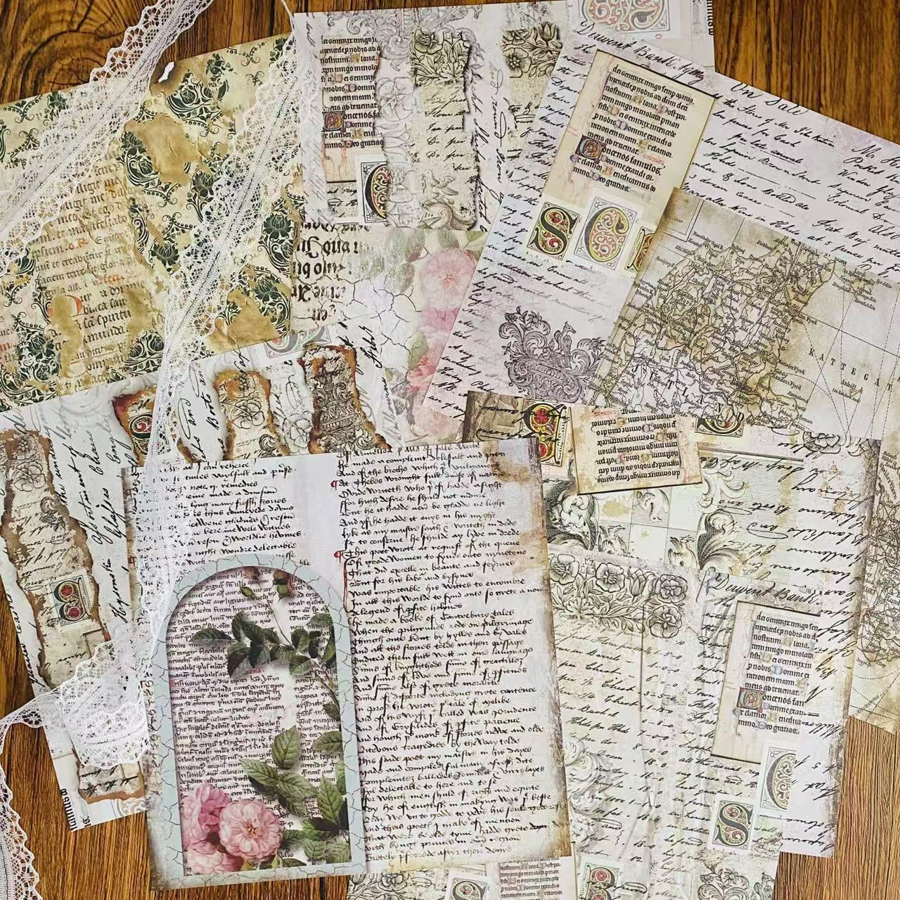 Large size background paper, journal material paper, stickers