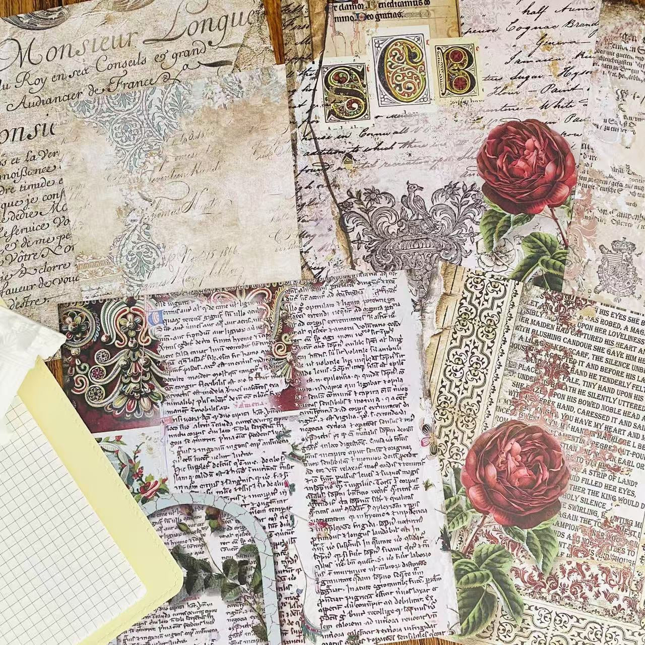 Large size background paper, journal material paper, stickers